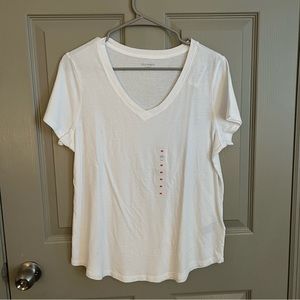 Old Navy White V-Neck